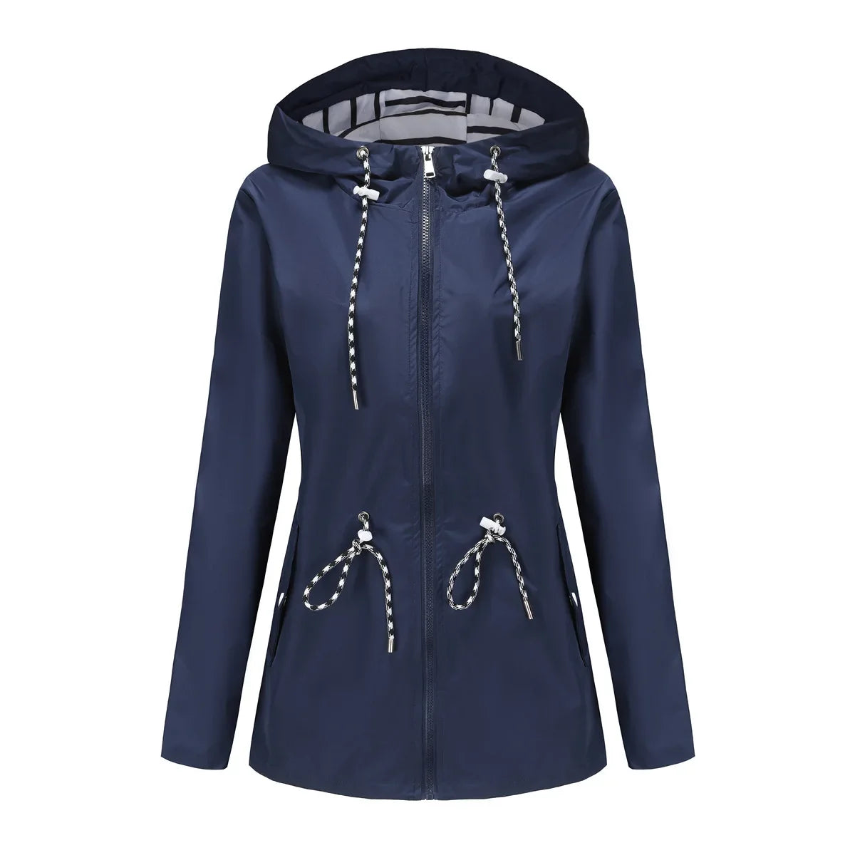 Waterproof Drawstring Rain Jacket