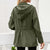 Oversized Hooded Zip Raincoat