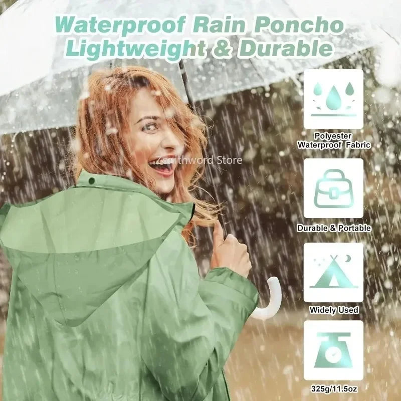 Packable Lightweight Longline Raincoat