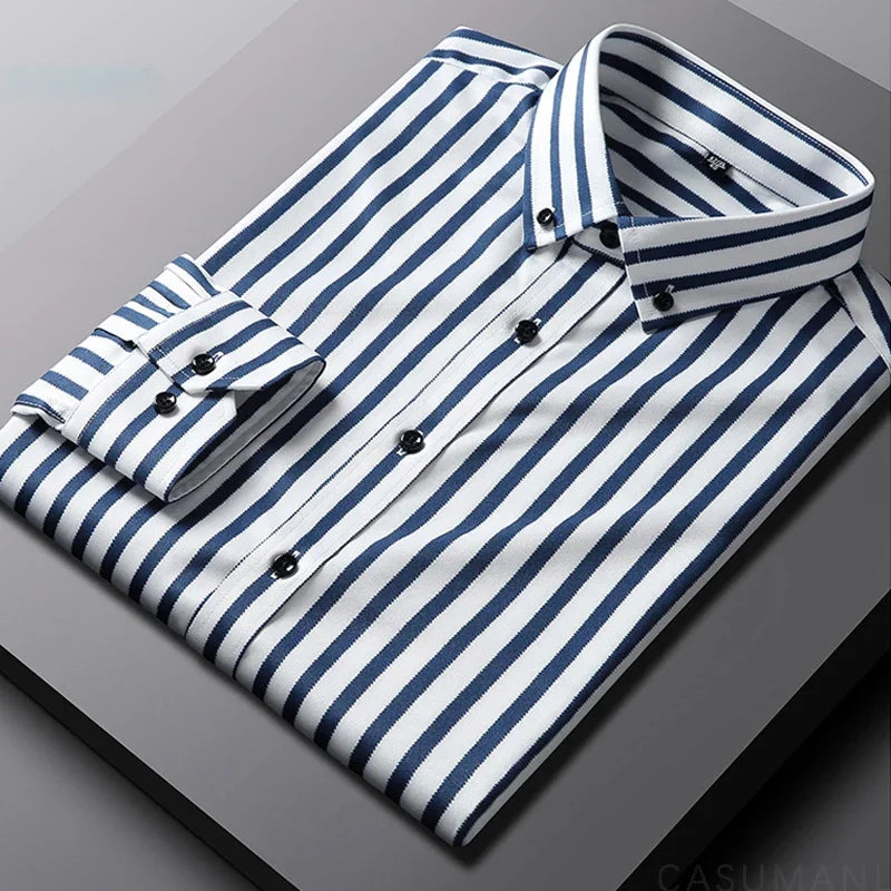 Jermaine Relaxed Striped Cotton Shirt