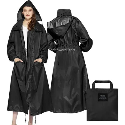 Packable Lightweight Longline Raincoat