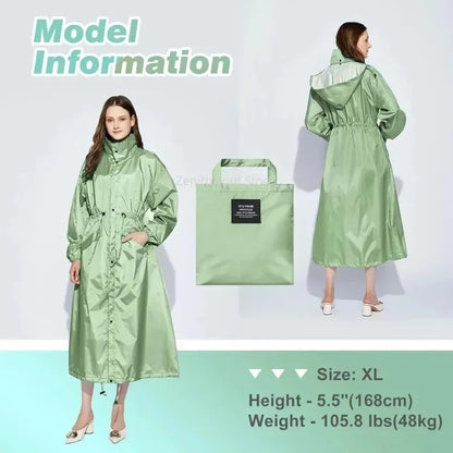 Packable Lightweight Longline Raincoat