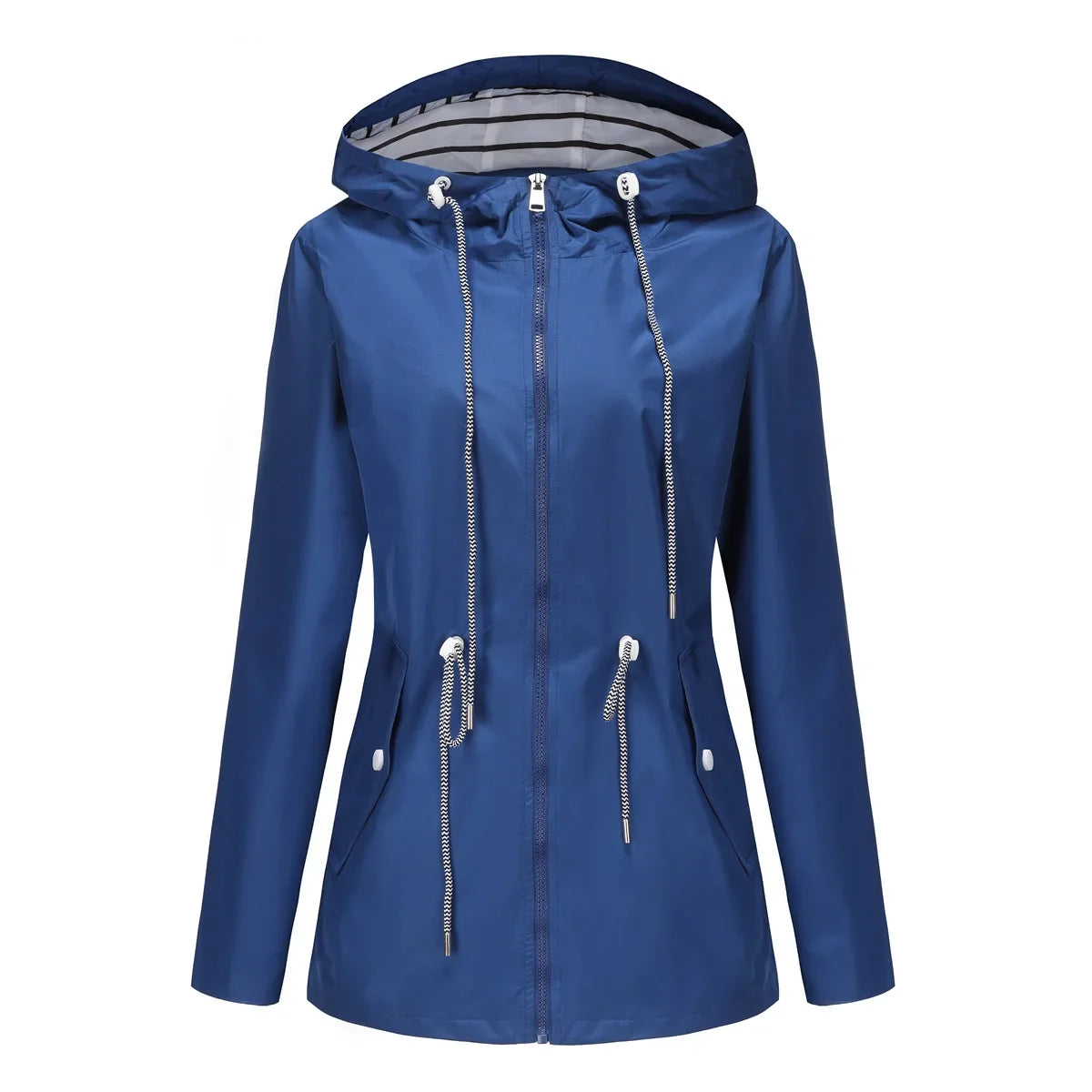 Waterproof Drawstring Rain Jacket