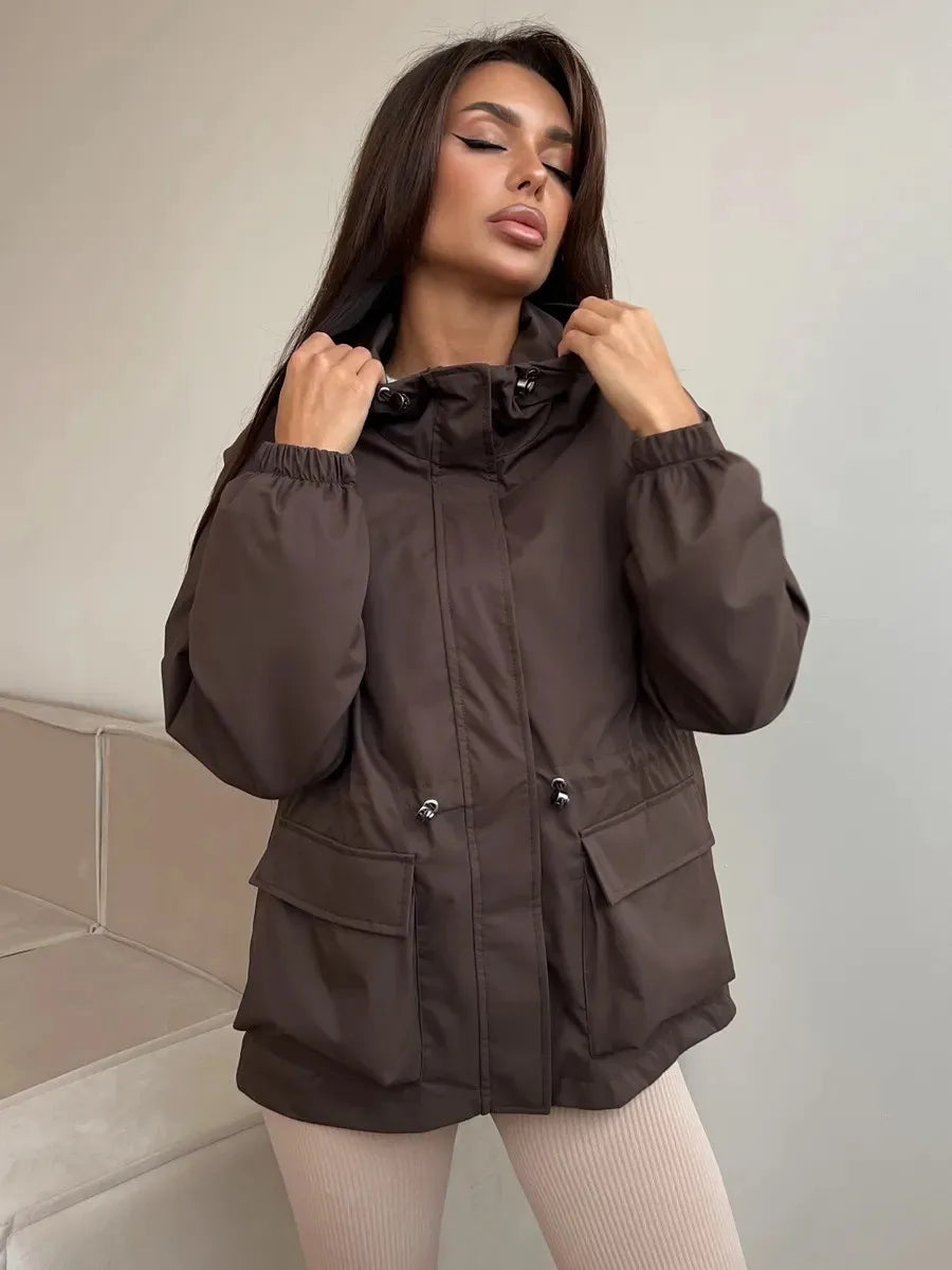 Waterproof Hooded Windbreaker Rain Jacket