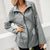 Oversized Hooded Zip Raincoat