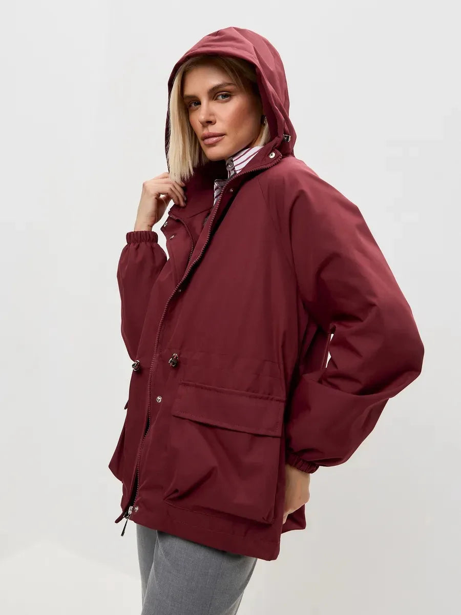 Waterproof Hooded Windbreaker Rain Jacket