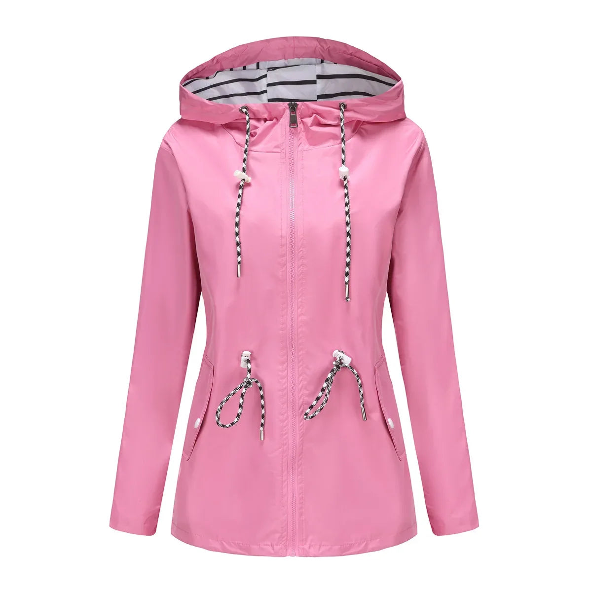 Waterproof Drawstring Rain Jacket