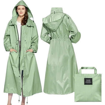 Packable Lightweight Longline Raincoat