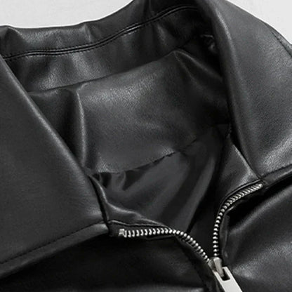 Streetwear Oversized Leather  Bomber Jacket