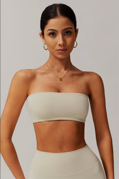 Strapless Anti-Slip Bandeau Sports Bra