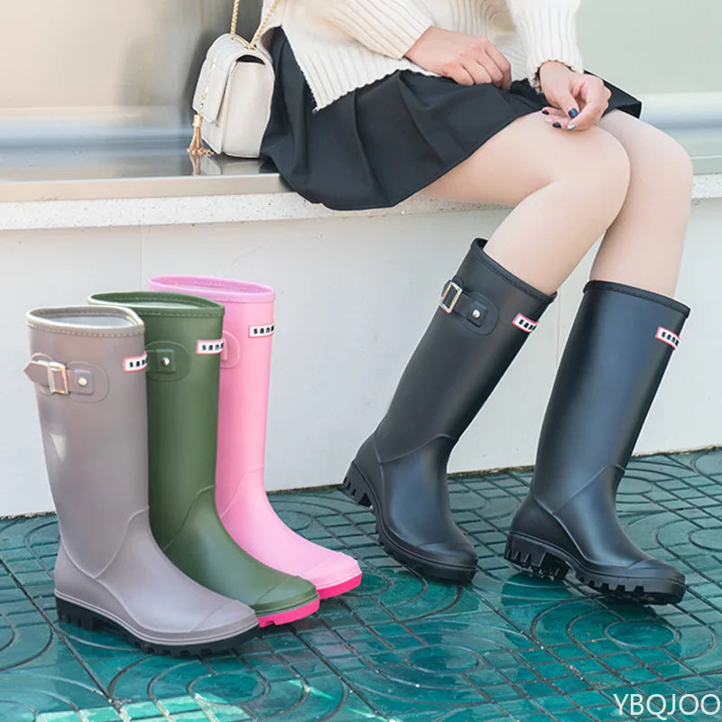 Waterproof Tall Rubber Rain Boots