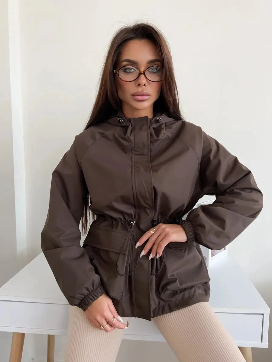 Waterproof Hooded Windbreaker Rain Jacket