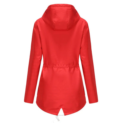 Waterproof Drawstring Rain Jacket