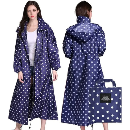 Packable Lightweight Longline Raincoat