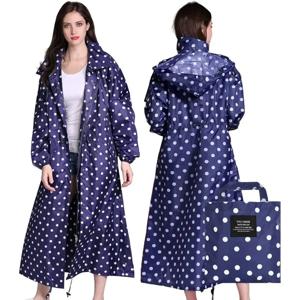 Packable Lightweight Longline Raincoat