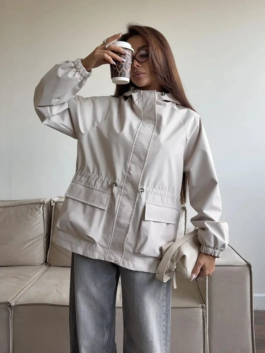 Waterproof Hooded Windbreaker Rain Jacket
