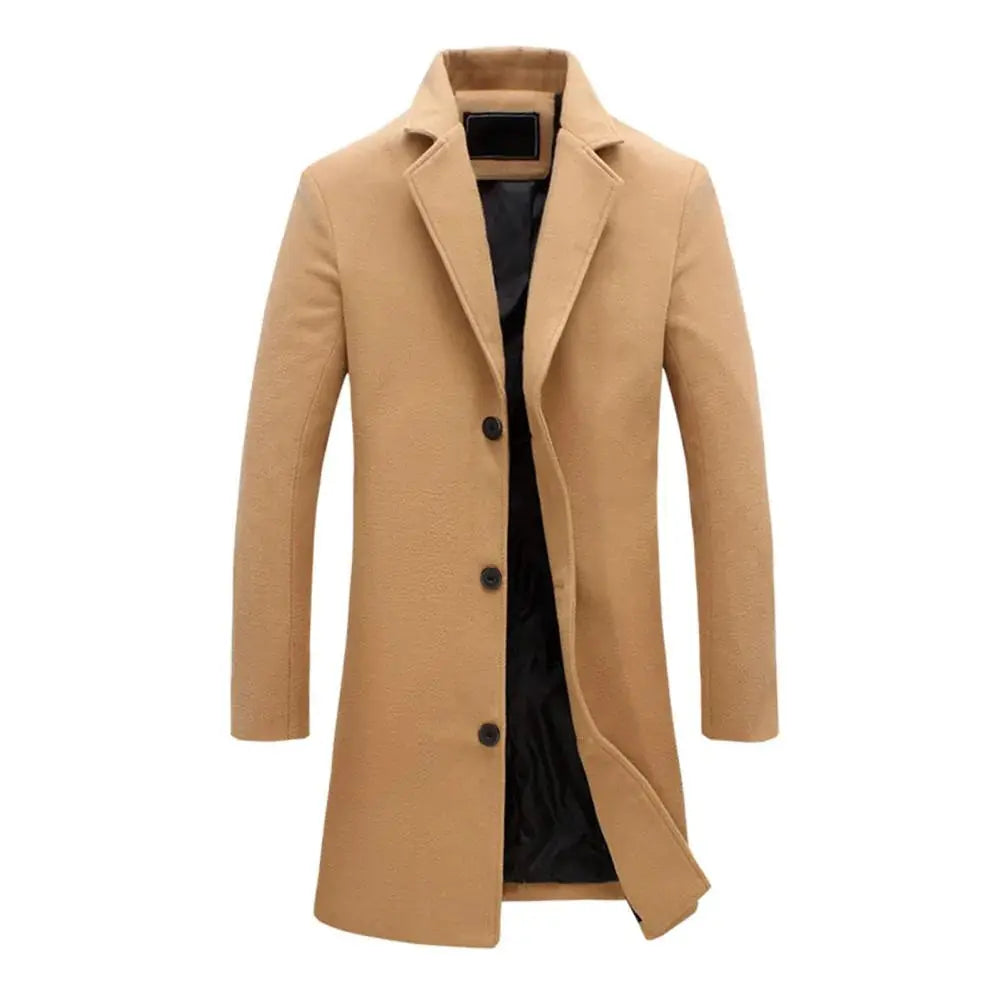 Classic Tailored Overcoat - Long Winter Coat for Smart or Casual Wear