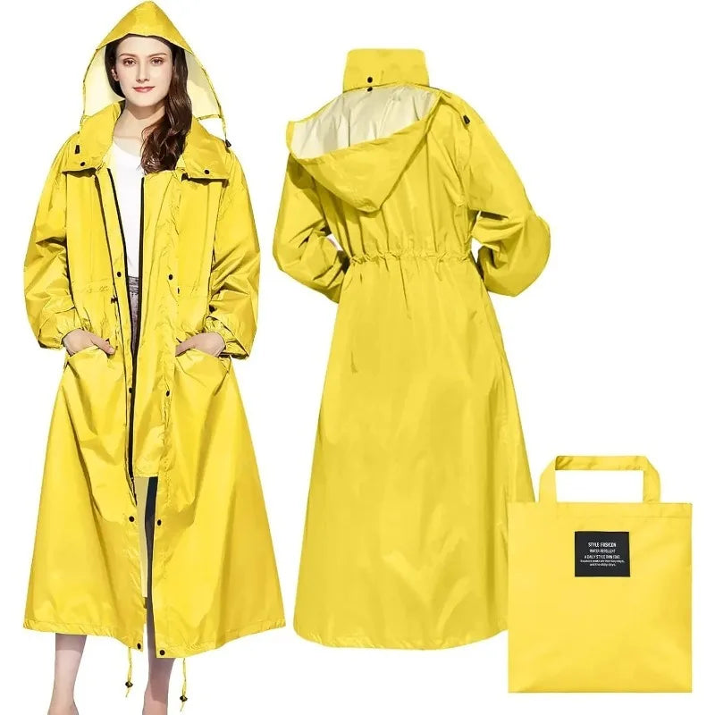 Packable Lightweight Longline Raincoat