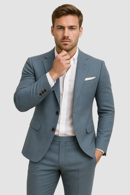 Suit set slim fit blazer pants