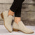 Suede Ankle Boots with Pointed Toe and Block Heel