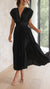 Elegant Pleated Maxi Dress