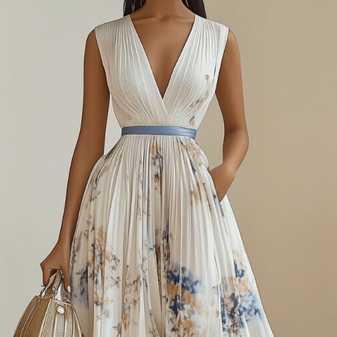 Luxe Pleated Maxi Dress
