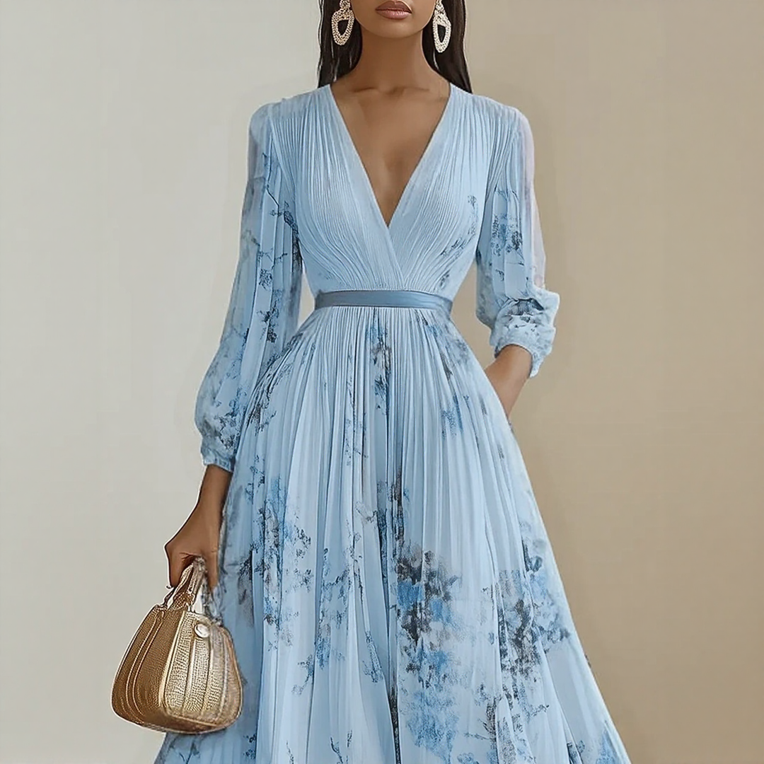Luxe Pleated Maxi Dress