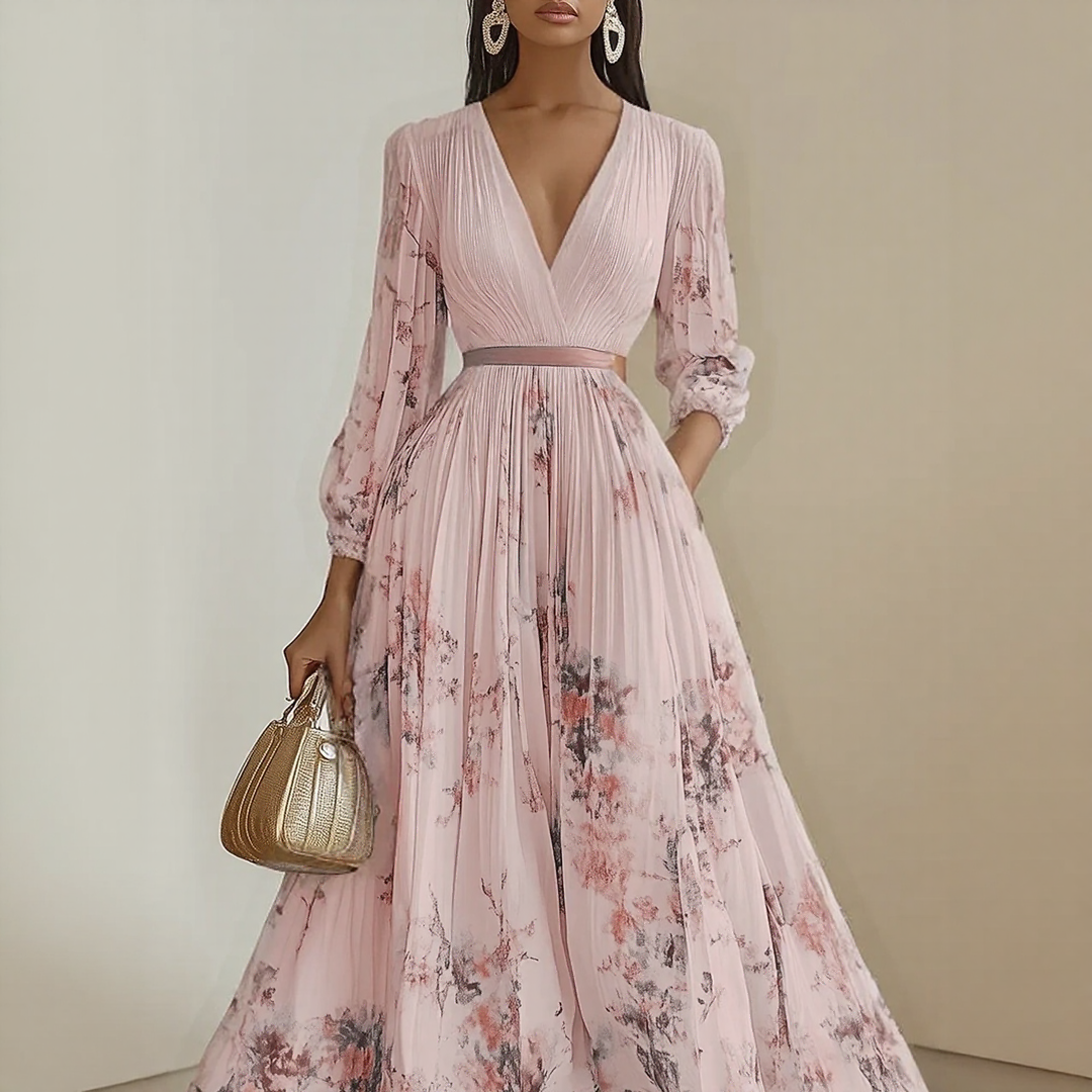 Luxe Pleated Maxi Dress