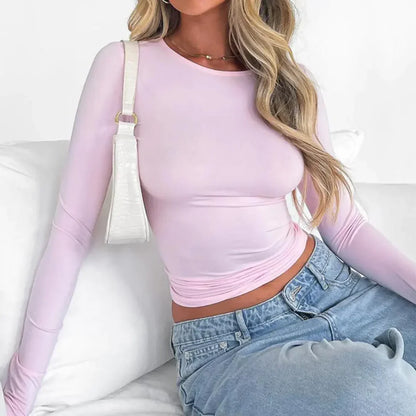 Basic long-sleeve top