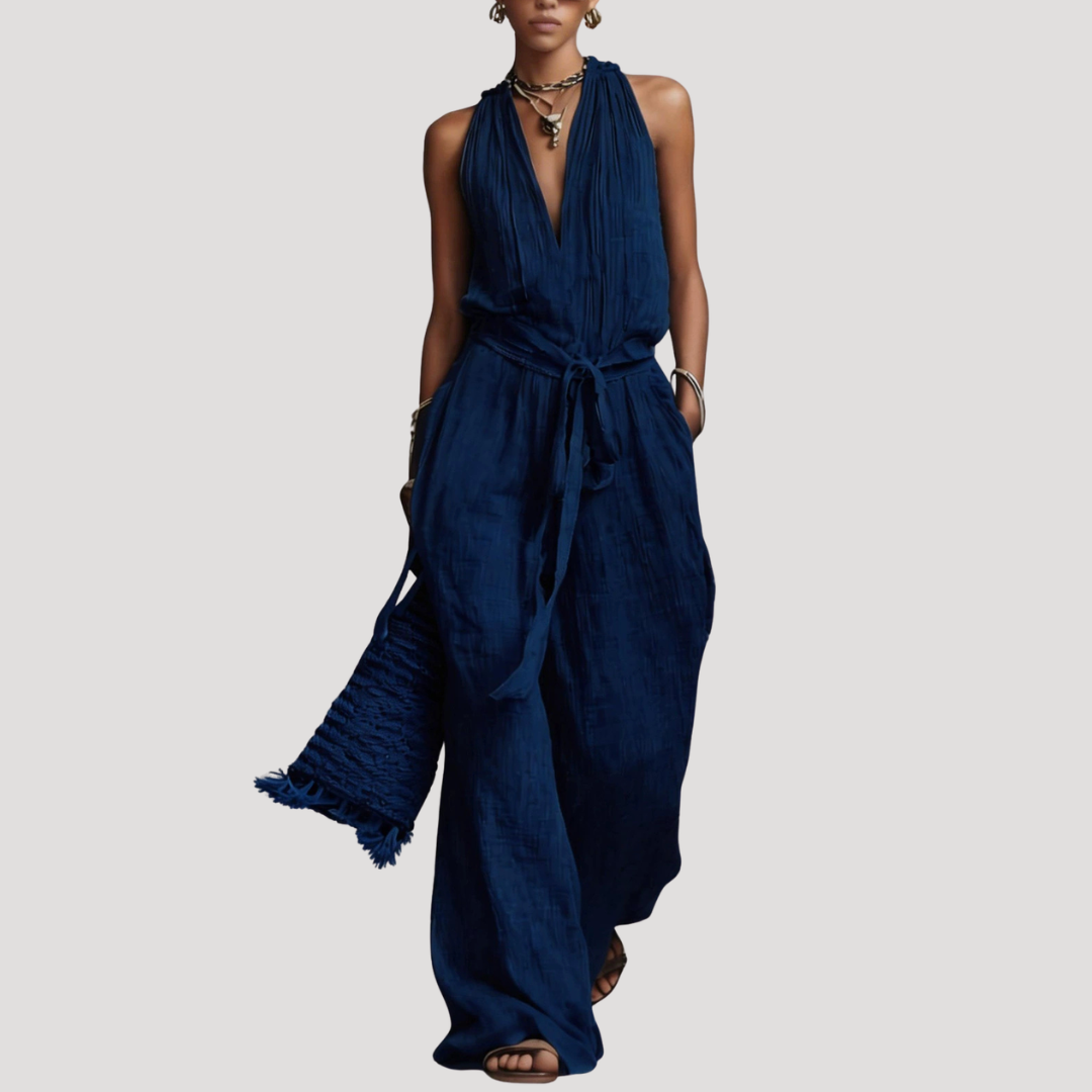 Halter Wide Leg Jumpsuit