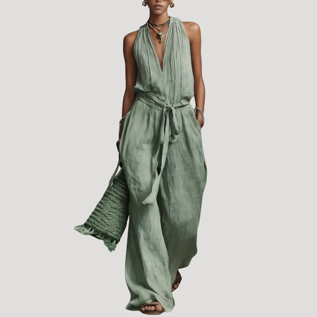 Halter Wide Leg Jumpsuit