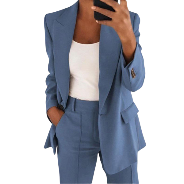 Blazer Set with Tailored Jacket and Trousers