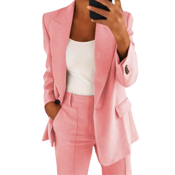 Blazer Set with Tailored Jacket and Trousers