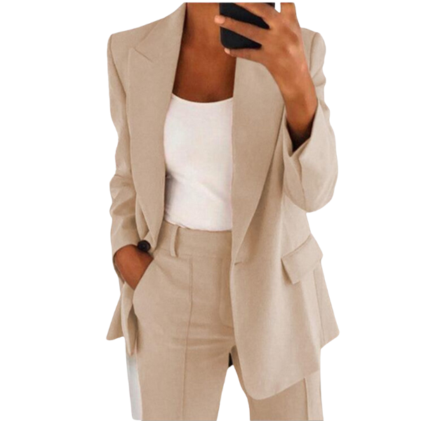 Blazer Set with Tailored Jacket and Trousers