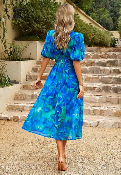 Floral Elegance Midi Dress