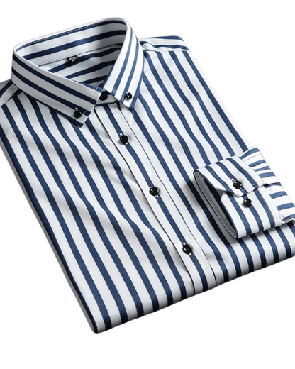Jermaine Relaxed Striped Cotton Shirt