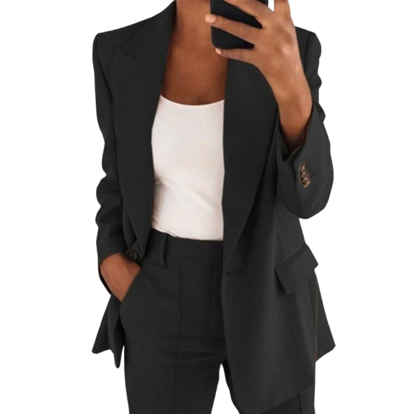 Blazer Set with Tailored Jacket and Trousers