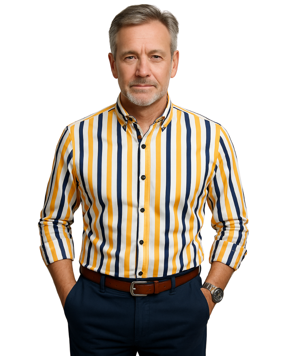 Jermaine Relaxed Striped Cotton Shirt