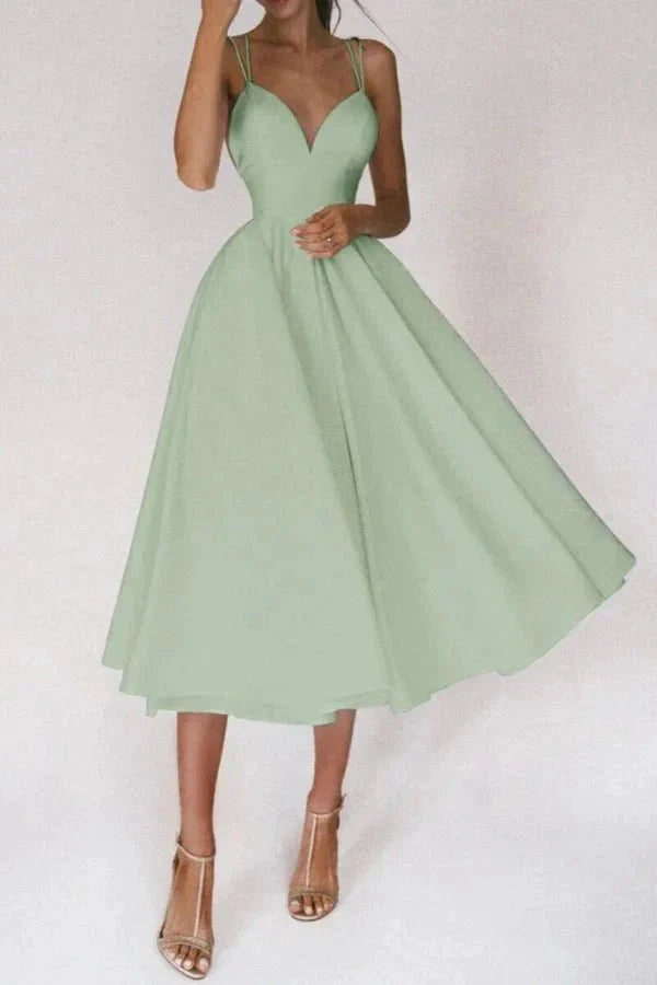 Elegant Evening Midi Dress