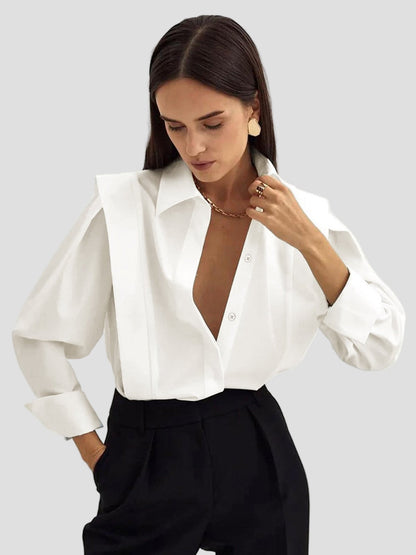 Button Down Square Dress Shirt