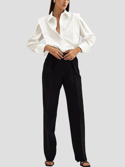 Button Down Square Dress Shirt