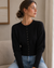 Odette  Cardigan Fitted Waist, Round Neck & Buttoned Knit