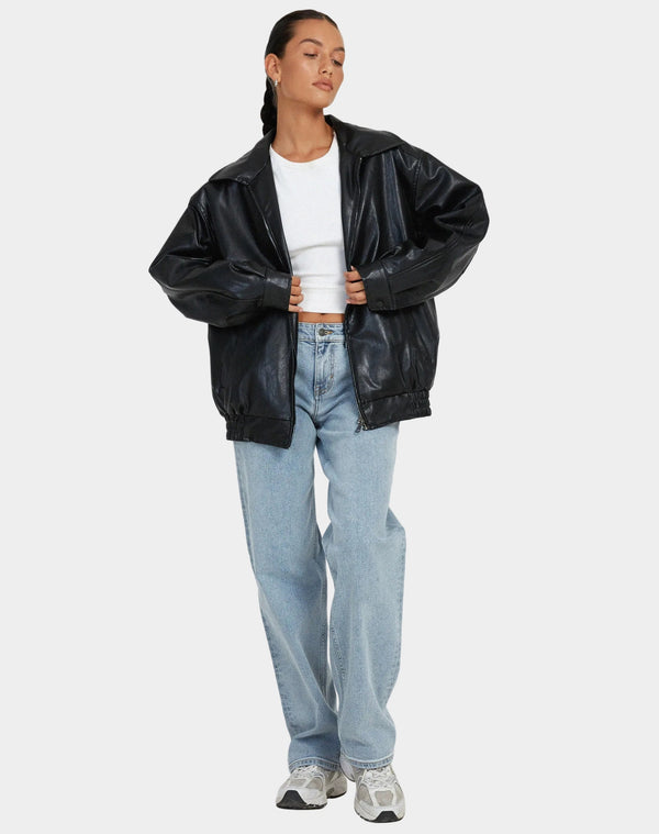 Oversized Bomber Jacket