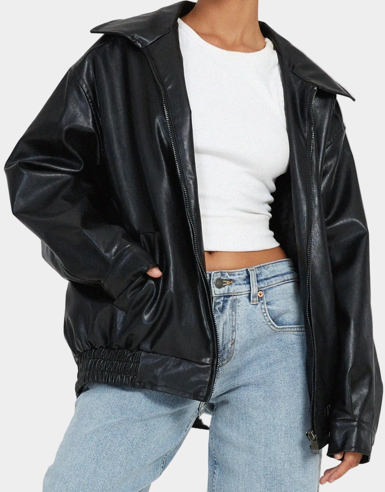 Oversized Bomber Jacket