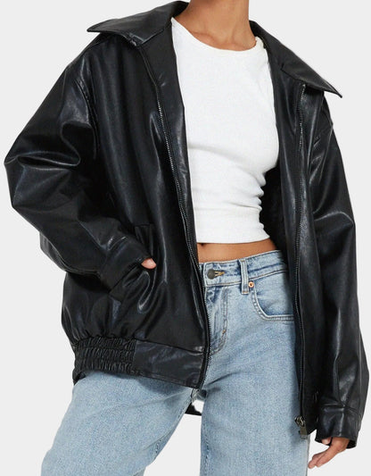 Oversized Bomber Jacket