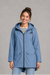 Isadora Long Hooded Water-Resistant Rain Coat