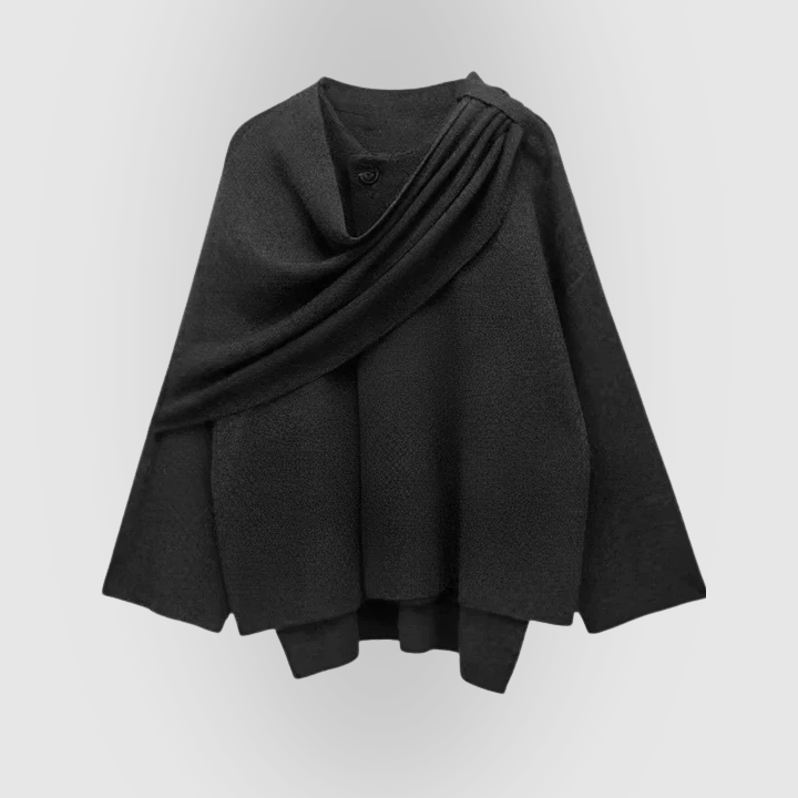 Elegant Shawl Cape Coat