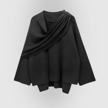 Elegant Shawl Cape Coat
