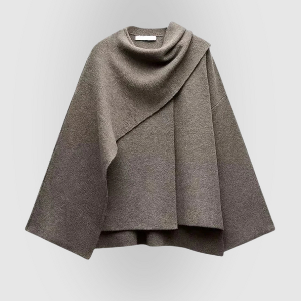 Elegant Shawl Cape Coat