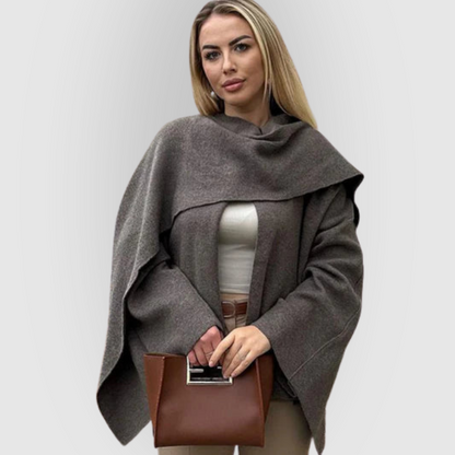 Elegant Shawl Cape Coat